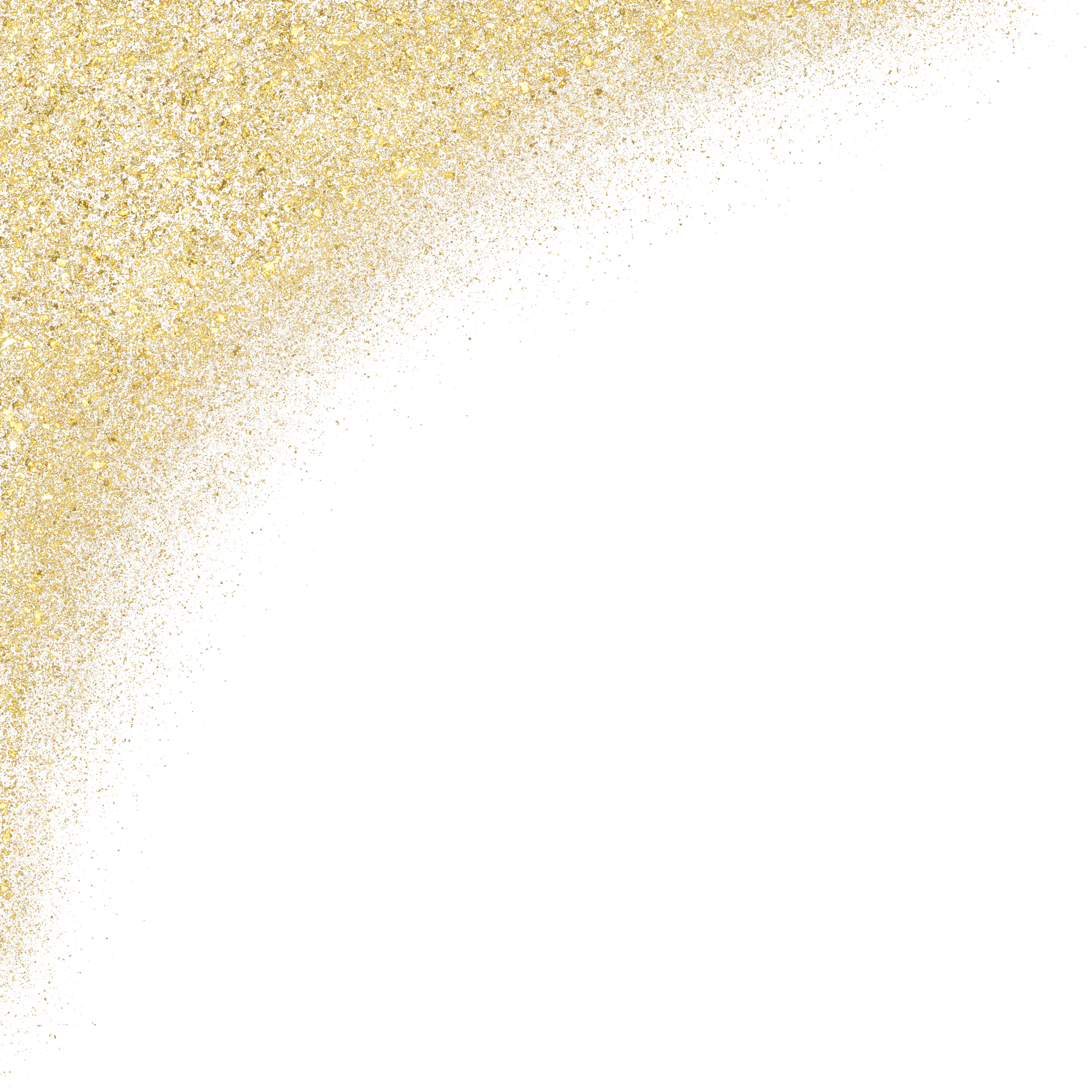 gold glitter shiny sprinkles corner